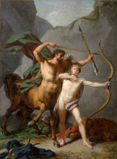 Baron Jean-Baptiste Regnault L'education d'Achille par le centaure Chiron